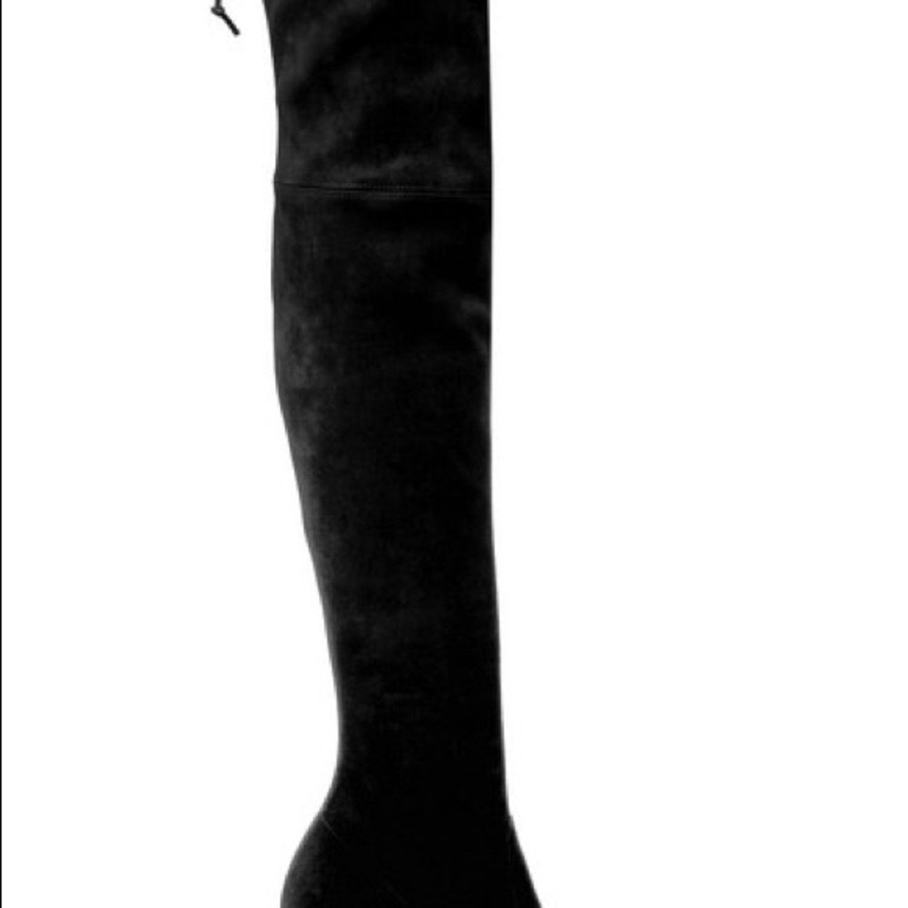 Stuart Weitzman Highland black suede boots! Sz 8.5 - Picture 2 of 7